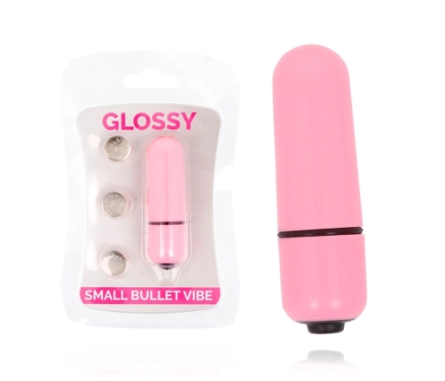 Glossy Small Bullet Vibe Pink - Compact Waterproof Vibrating Device