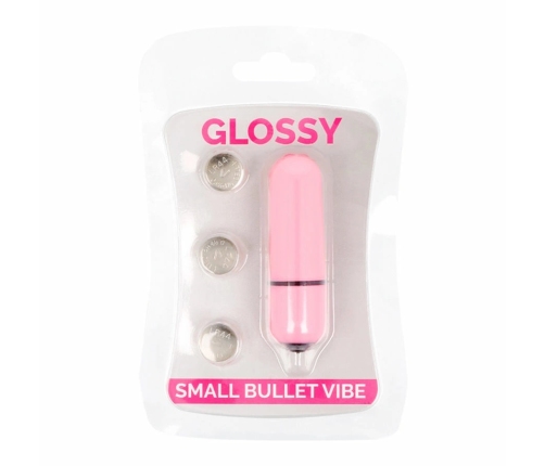 Glossy Small Bullet Vibe Pink - Compact Waterproof Vibrating Device