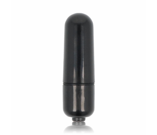 Glossy Small Bullet Black - Compact Waterproof Vibrating Device ABS 5.8cm