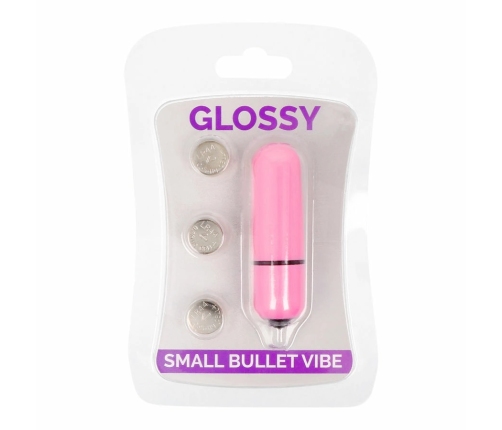 Glossy Small Bullet Vibe Deep Rose ABS Compact Waterproof 58mm