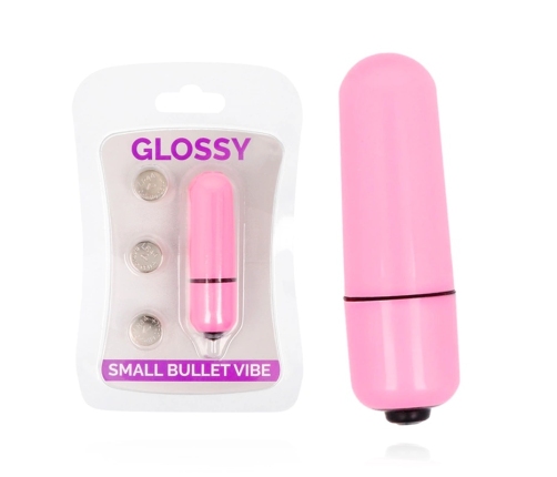Glossy Small Bullet Vibe Deep Rose ABS Compact Waterproof 58mm
