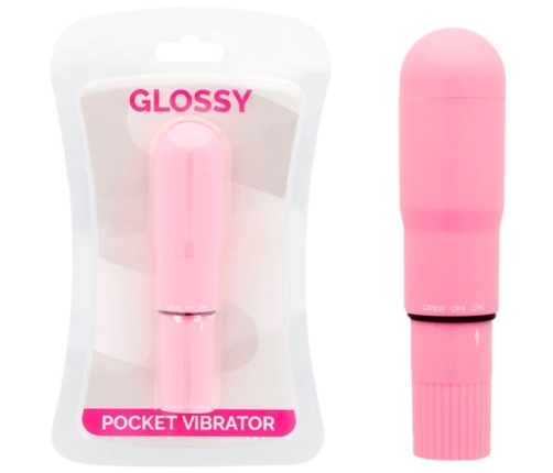 Glossy Pocket Vibrator Pink - Compact Waterproof ABS Model 107mm
