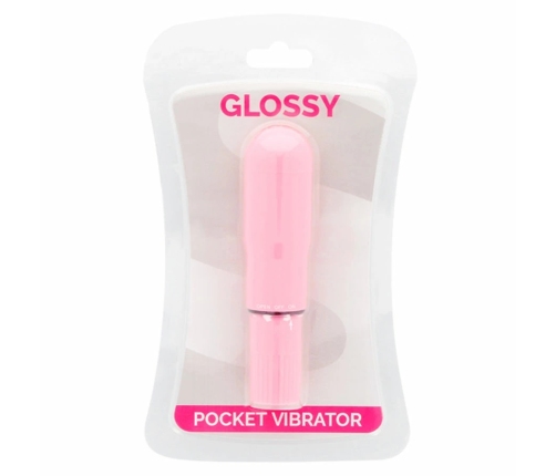 Glossy Pocket Vibrator Pink - Compact Waterproof ABS Model 107mm
