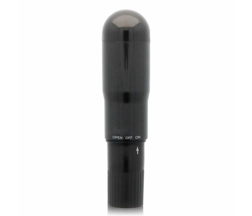Glossy Brilliant Pocket Vibrator Black - Discreet Compact Model ABS
