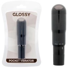 Glossy Brilliant Pocket Vibrator Black - Discreet Compact Model ABS Glossy Brilliant Pocket Vibrator Black - Discreet Compact Model ABS
