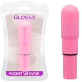 Glossy Deep Rose Pocket Vibrator - Compact Water-Resistant Model ABS Glossy Deep Rose Pocket Vibrator - Compact Water-Resistant Model ABS