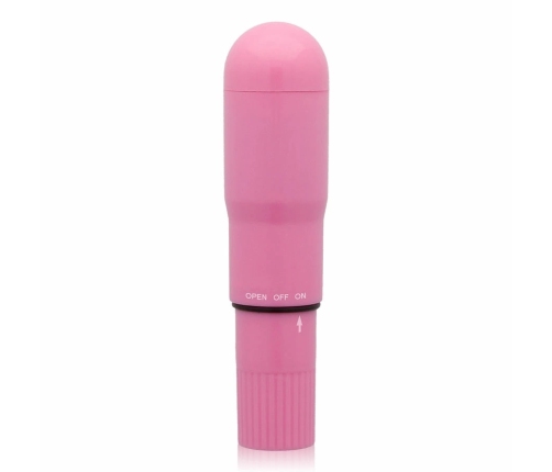 Glossy Deep Rose Pocket Vibrator - Compact Water-Resistant Model ABS
