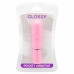 Glossy Deep Rose Pocket Vibrator - Compact Water-Resistant Model ABS