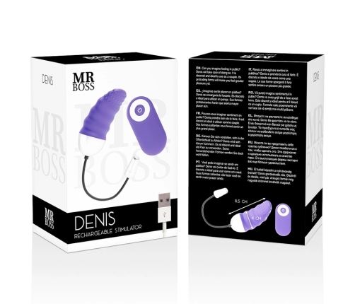 Mr Boss Denis Remote Control Intimate Egg, 10 Modes, USB, Purple