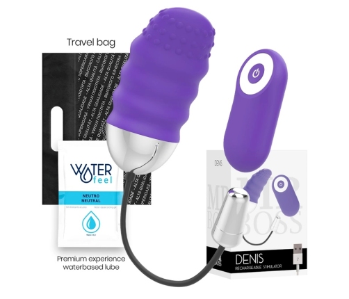 Mr Boss Denis Remote Control Intimate Egg, 10 Modes, USB, Purple
