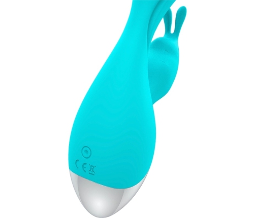 HAPPY LOKY Miki Rabbit Turquoise Dual-Motor Intimate System 19.5cm