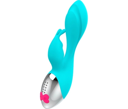 HAPPY LOKY Miki Rabbit Turquoise Dual-Motor Intimate System 19.5cm
