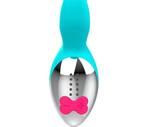 HAPPY LOKY Miki Rabbit Turquoise Dual-Motor Intimate System 19.5cm