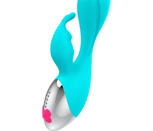 HAPPY LOKY Miki Rabbit Turquoise Dual-Motor Intimate System 19.5cm