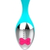 HAPPY LOKY Mini Fun Vibrator Turquoise USB Rechargeable Waterproof 19.5cm