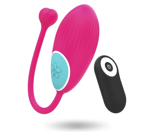 Happy Loky Ocian Remote-Controlled Intimate Device, 10 Modes, Pink/Turquoise
