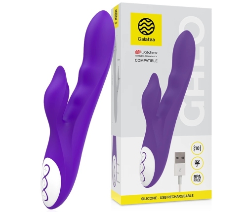 Galatea Galo Lilac Dual Motor Intimate Device with WatchMe Control, 21cm
