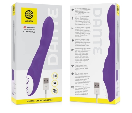 Galatea Dante Lilac Intimate Massager with WATCHME Wireless Compatibility
