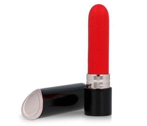 LYPS STYLE Shia Lipstick Vibrator Black & Red USB Rechargeable 10 Modes
