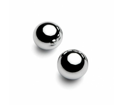 Metal Hard Magnetic Steel Balls 10mm - Set of 2 Precision Spheres