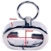 Metal Hard Oval Steel Restraint Bracelet with Adjustable Screws 44mm