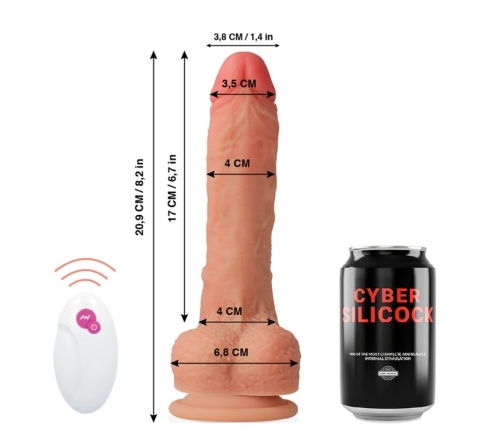 CYBER SILICOCK - REALÍSTICO CONTROL REMOTO MASTER HUCK 20.9 CM -O- 4 CM