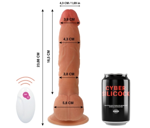 CYBER SILICONE Ben Intimate Device Remote Control 23.9 cm USB Rechargeable