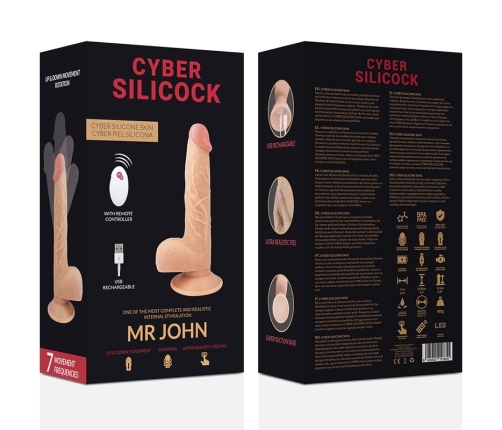 CYBER SILICOCK - REALÍSTICO CONTROL REMOTO MR JOHN 23.88 CM -O- 4.3 CM