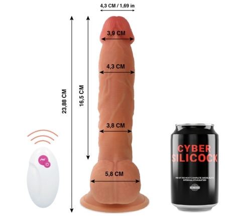 CYBER SILICOCK - REALÍSTICO CONTROL REMOTO MR JOHN 23.88 CM -O- 4.3 CM