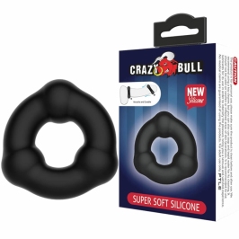 Crazy Bull Super Soft Silicone Comfort Ring with Nodule Texture 5.4cm