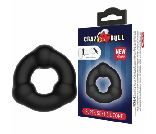 Crazy Bull Super Soft Silicone Comfort Ring with Nodule Texture 5.4cm