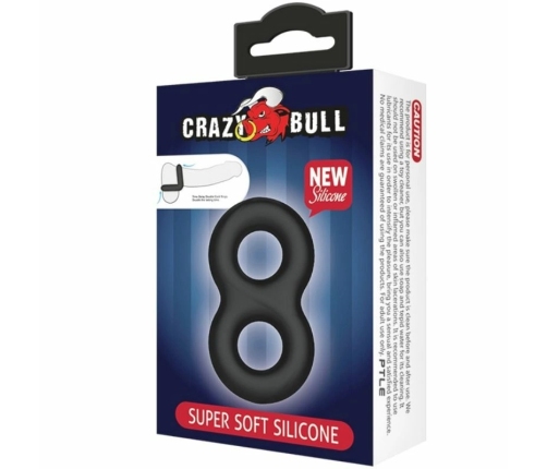 Crazy Bull Double Medical Silicone Support Ring - Extra Flexible 8.5 cm