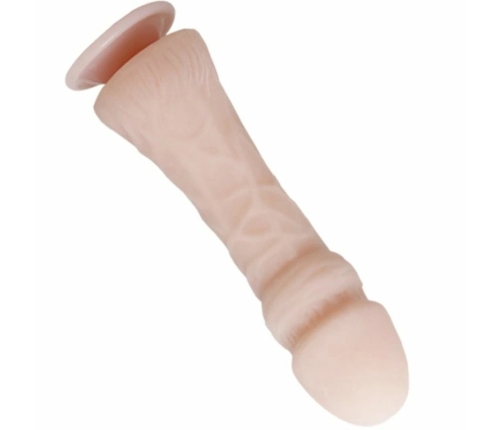 Baile Natural 23.5 cm TPR Anatomical Model with Suction Base, Beige