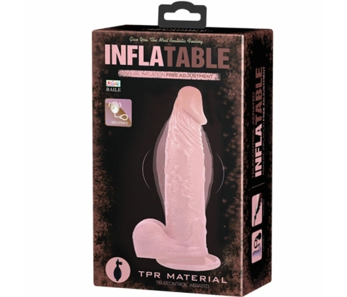 BAILE - INFLATABLE DILDO HINCHABLE REALÍSTICO CON VENTOSA 15 CM