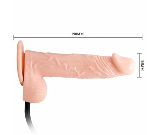 BAILE - INFLATABLE DILDO HINCHABLE REALÍSTICO CON VENTOSA 15 CM