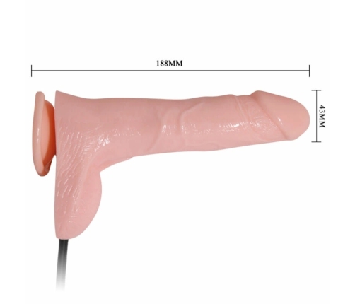 BAILE - INFLATABLE DILDO HINCHABLE REALÍSTICO CON VENTOSA 15 CM