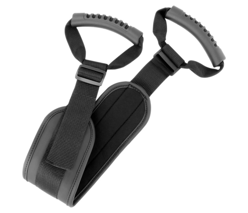 Fetish Submissive Harness Adjustable Padded Neoprene Support Strap Black
