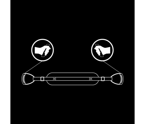 Fetish Submissive Harness Adjustable Padded Neoprene Support Strap Black