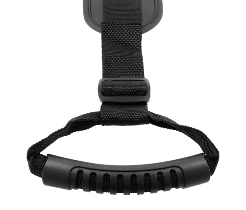 Fetish Submissive Harness Adjustable Padded Neoprene Support Strap Black