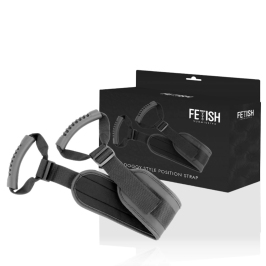 Fetish Submissive Harness Adjustable Padded Neoprene Support Strap Black