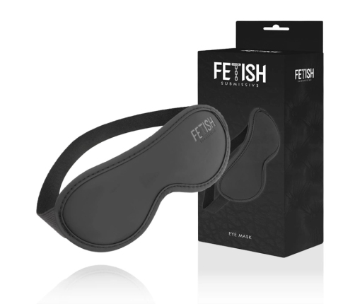 Fetish Submissive Vegan Leather Mask II with Neoprene Lining Adjustable