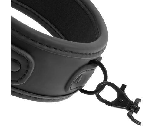 Fetish Submissive Neoprene Collar with Nickel-Free Chain & Leash