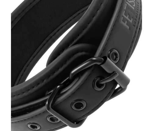 Fetish Submissive Neoprene Collar with Nickel-Free Chain & Leash