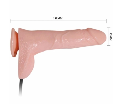 BAILE - DILDO REALÍSTICO VIBRADOR E INFLABLE 18.8 CM
