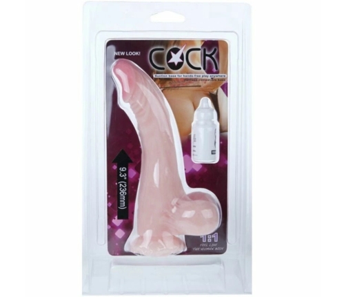 Baile Natural Touch Intimate Model TPR with Suction Cup 20 cm Beige