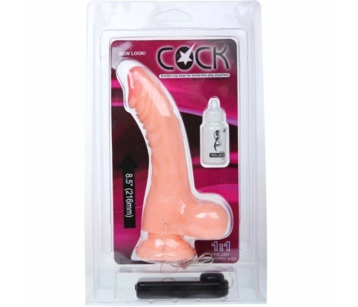 Baile Vibrating Silicone Model 21.6 cm with Suction Cup & Remote