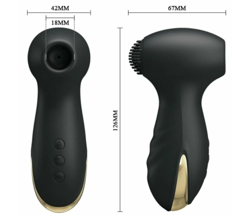 Pretty Love Hammer Intimate Device with Vibration & Suction, USB, Pink