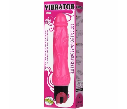 Baile Daaply Pleasure Multispeed Vibrating Device Pink TPR 20cm