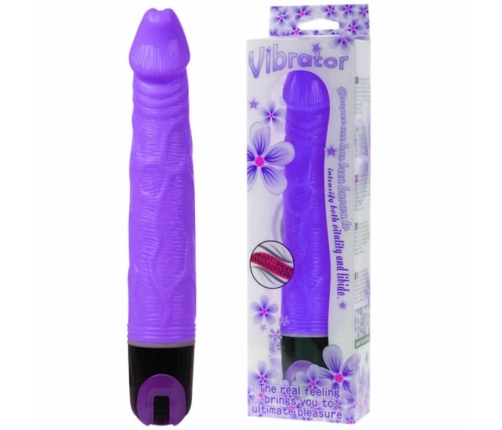 Baile Multi-Speed Vibrator 21.5 cm Purple TPR Textured Model