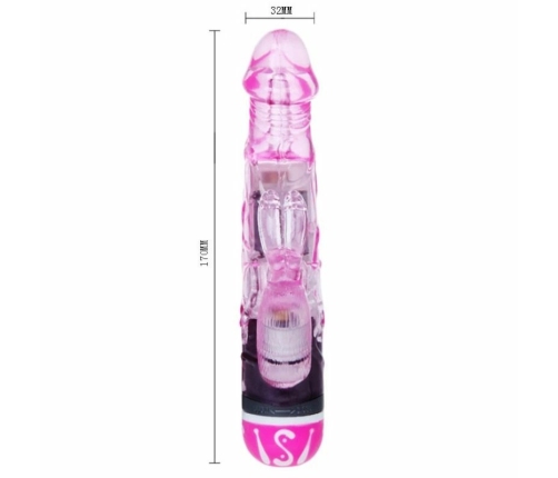 Baile Multispeed Pink Intimate Device with Dual Stimulation, 10 Modes